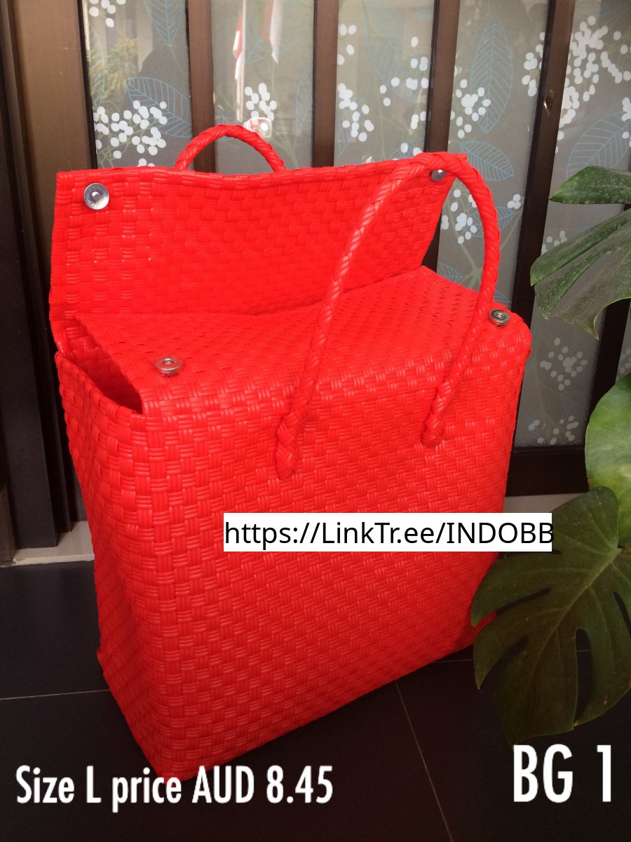 Strapping band recycled plastic bottles shopping bags from Indonesia