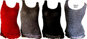 Lightweight Mesh Knitted Tank Tops. Bali Knitwear Clothings