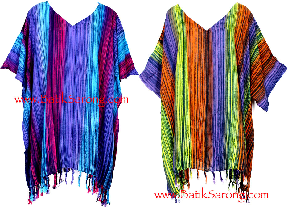 Plus size women clothing batik poncho dresses from Bali Indonesia